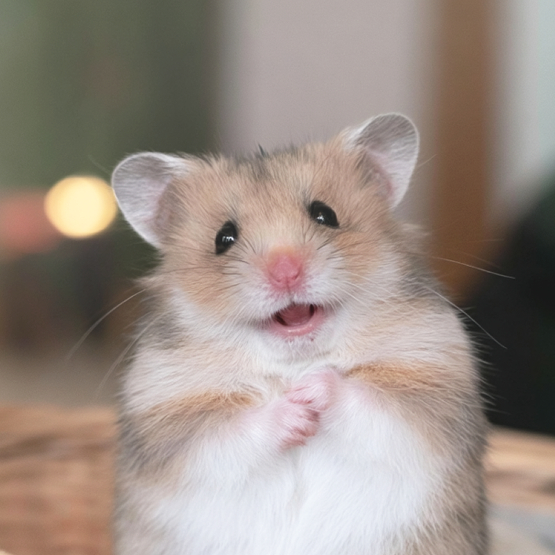 シンプルかわいいハムスターのフリー画像
