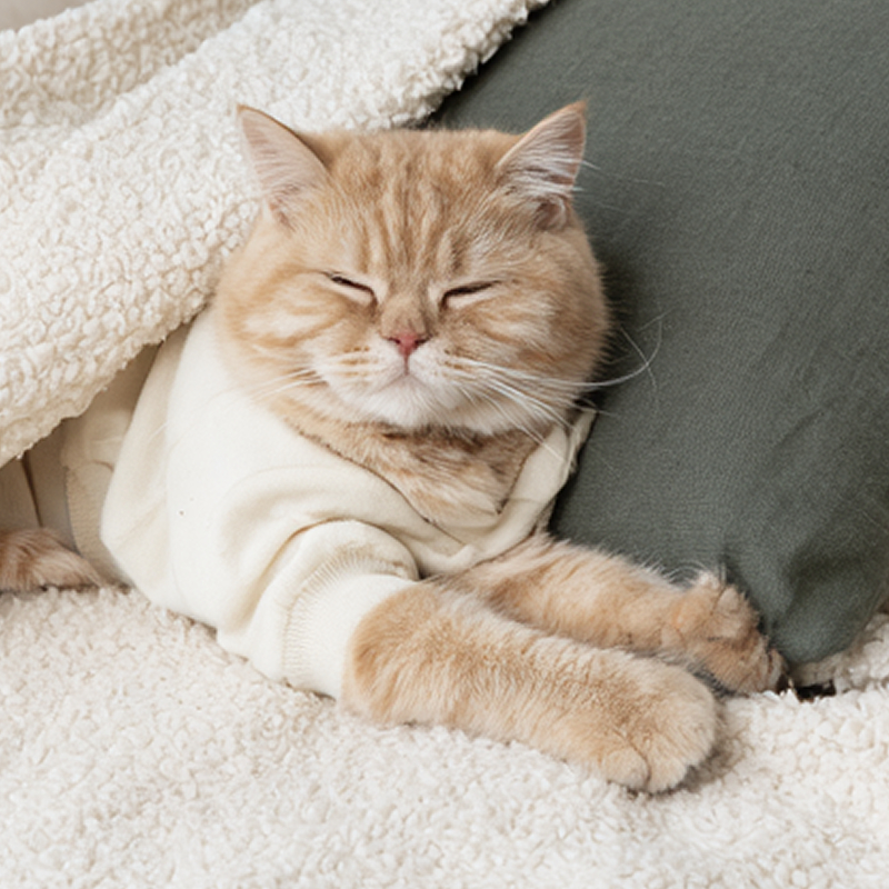居眠り猫のフリーアイコン